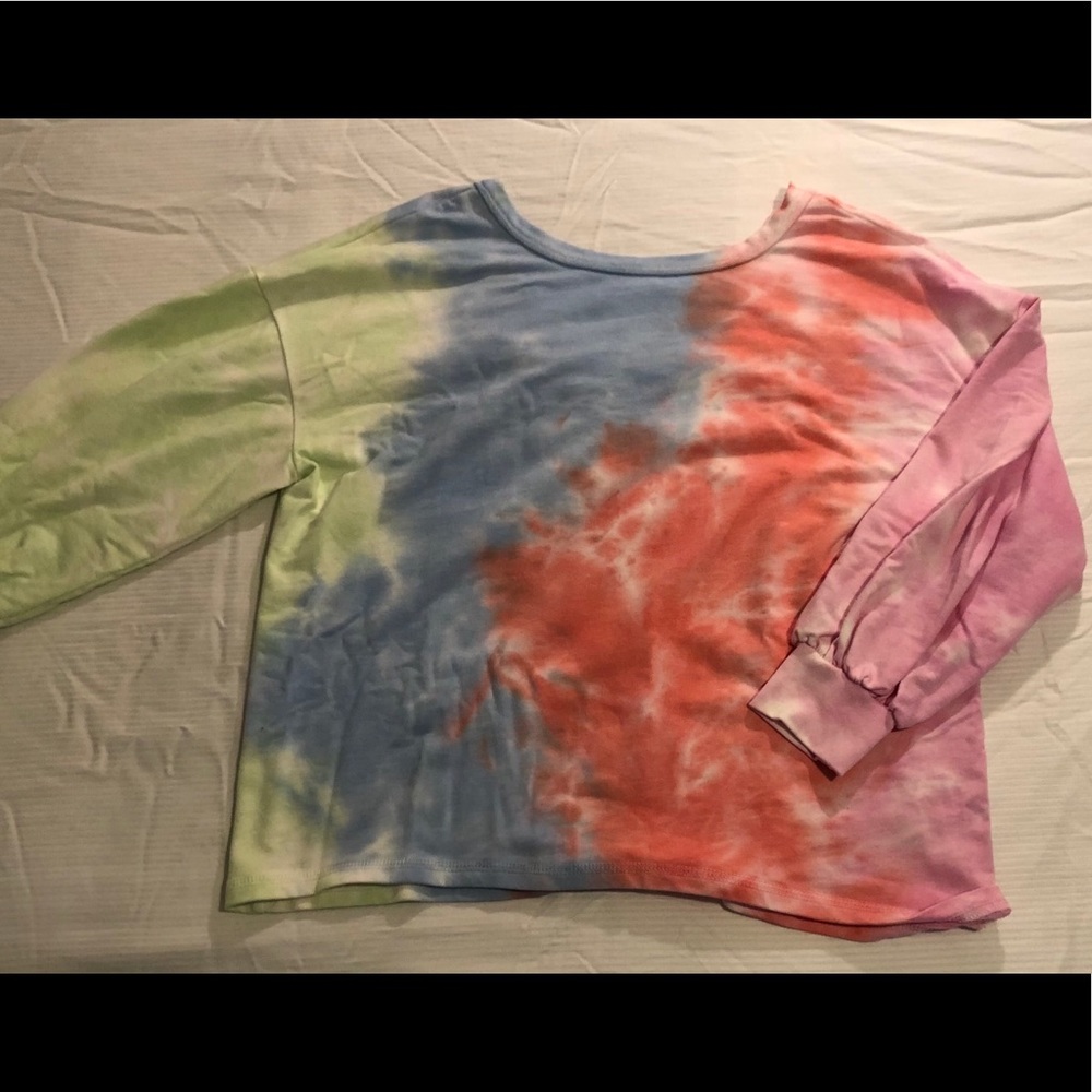ALWAYS V BACK SWEATSHIRT - MULTI LAVA WASH